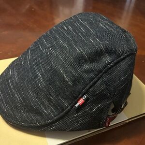 RAFSIMON Black Tweed Driver Cap